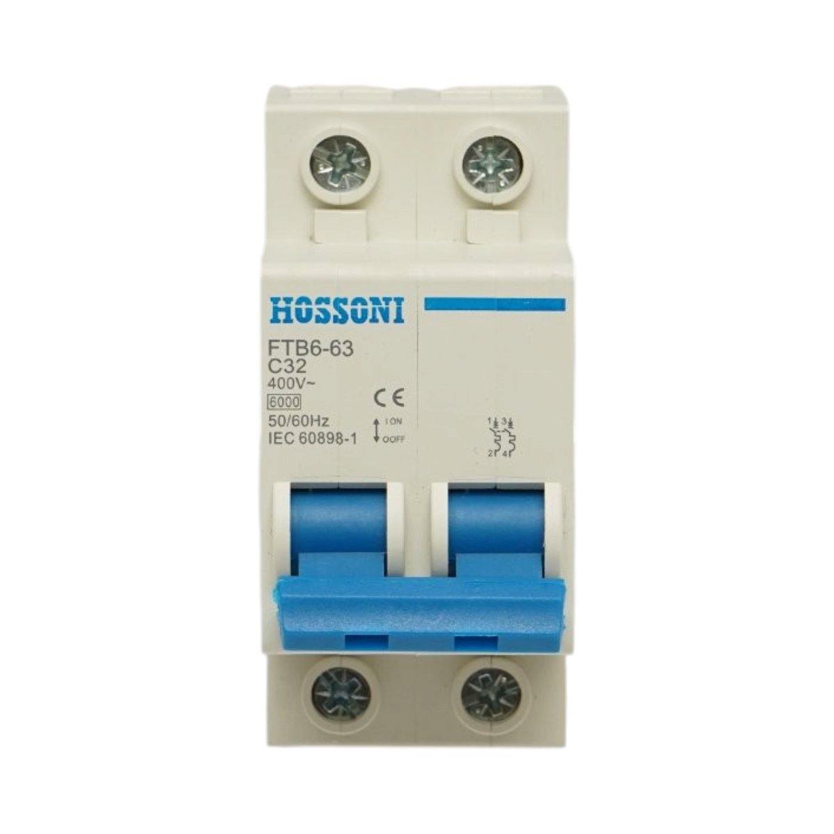 Siguranta automata intrerupator MCB 2P 32A 400V AC FTB6-63