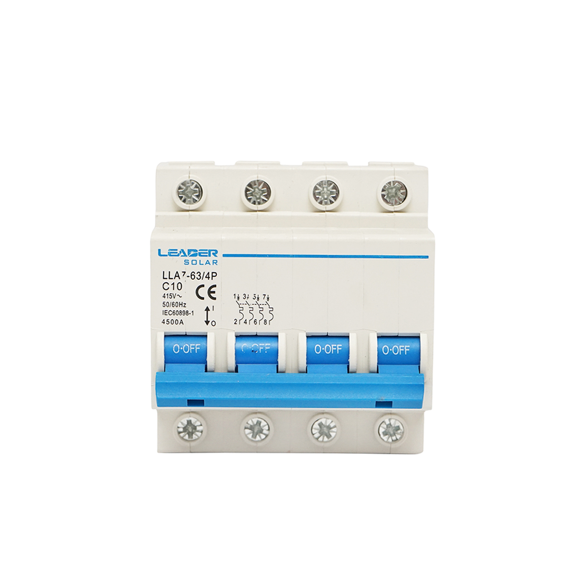 Siguranta automata tip intrerupator 4P-10A-415VAC Leader