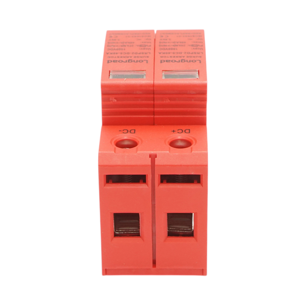 Descarcator supratensiune cu semnalizare sisteme fotovoltaice DC 2P tip C 1000VDC LRSPD2-DC5-40KA Longroad - imagine 3