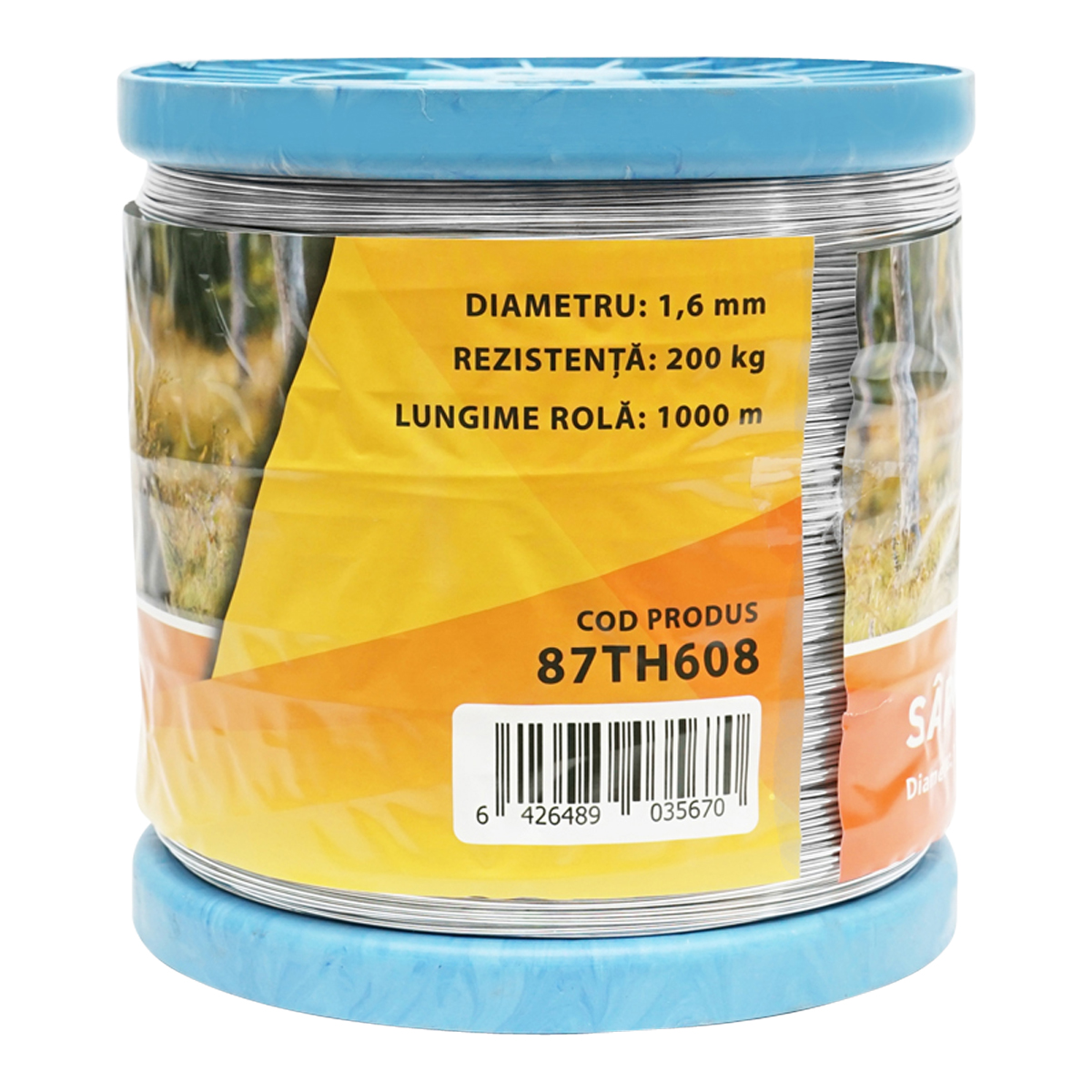 Sarma galvanizata pentru gard electric 1,6mm x 1000m Thor - imagine 3