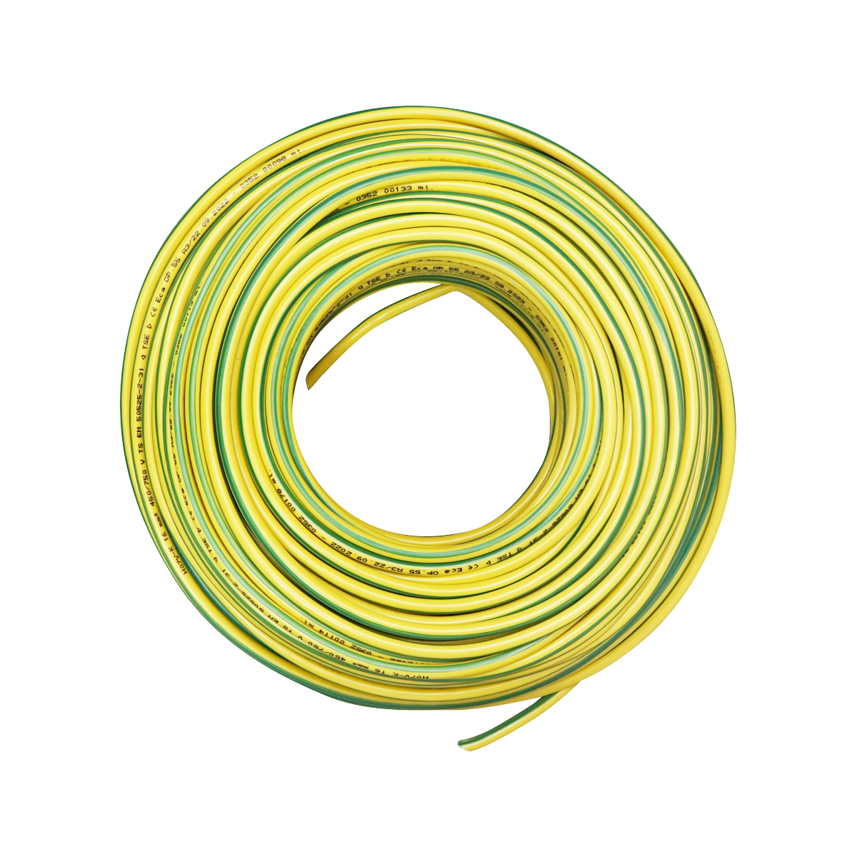 Cablu impamantare din cupru, 25m pentru panouri solare MYF 1x16mm, 450/750V verde galben - imagine 2