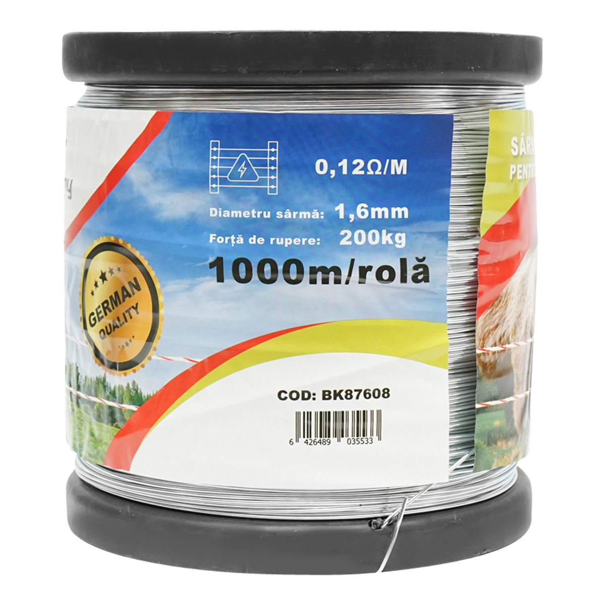 Sarma galvanizata pentru gard electric 1,6mm x 1000m Breckner Germany - imagine 3