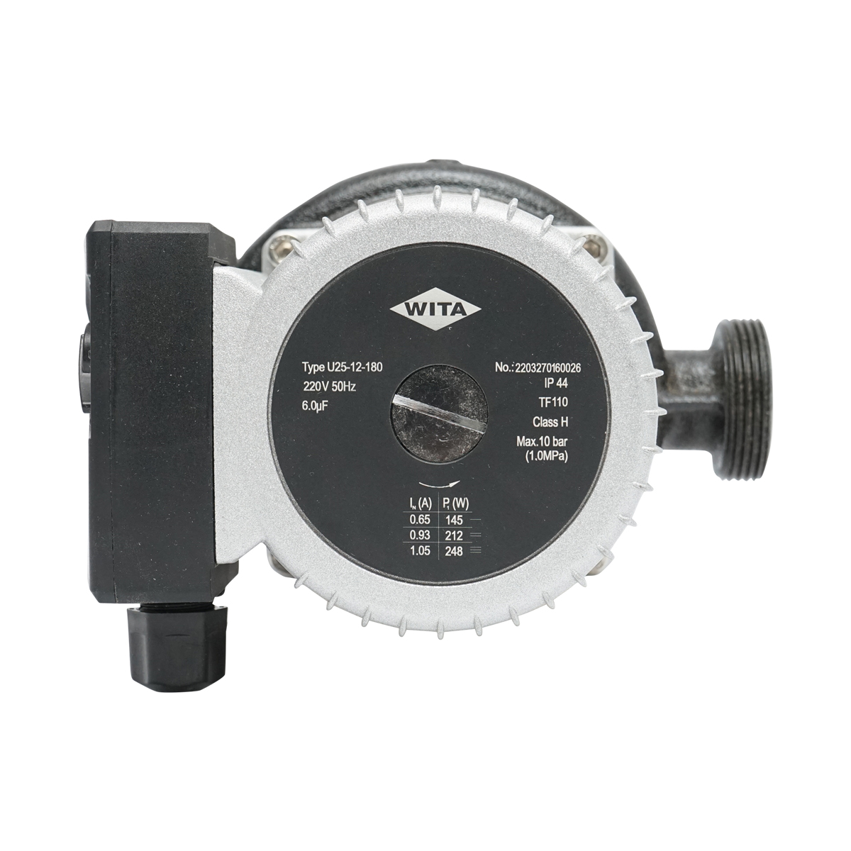 Pompa recirculare apa WITA U25-12-180 pentru pompa de caldura - imagine 2