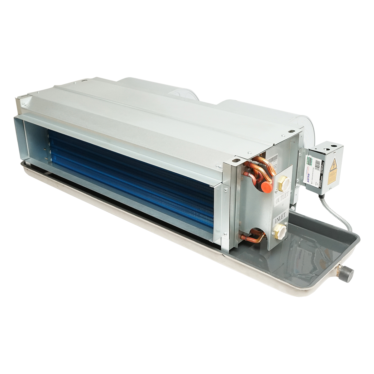 Ventiloconvector 3.5/5.2KW tip duct FP-68 pentru tavan, sistem 2 tevi Fan Coil Unit - imagine 2