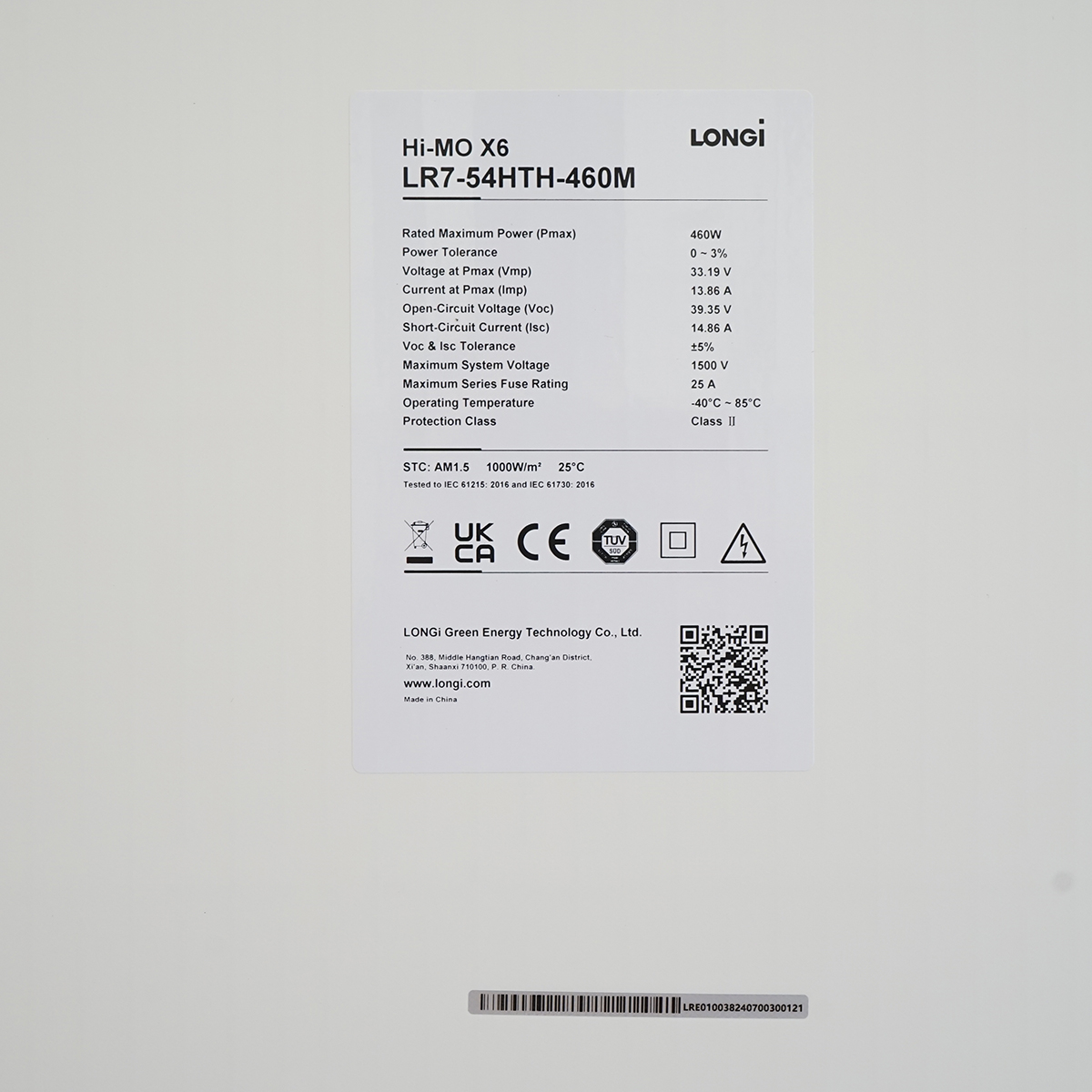 Panou solar fotovoltaic 460W LONGi LR7-54HPH-460M monocristalin 1800x1134x30mm - imagine 3