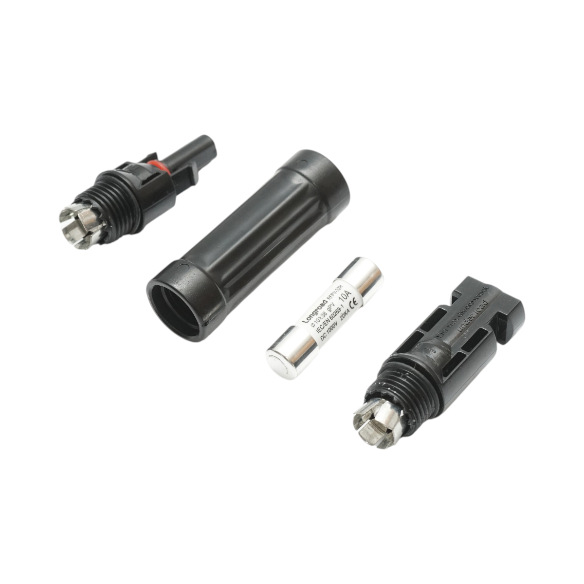 Conector MC4 cu siguranta fuzibila 10x38mm, 10A, 1000V DC pentru sisteme solare fotovoltaice IP67 Longroad - imagine 4