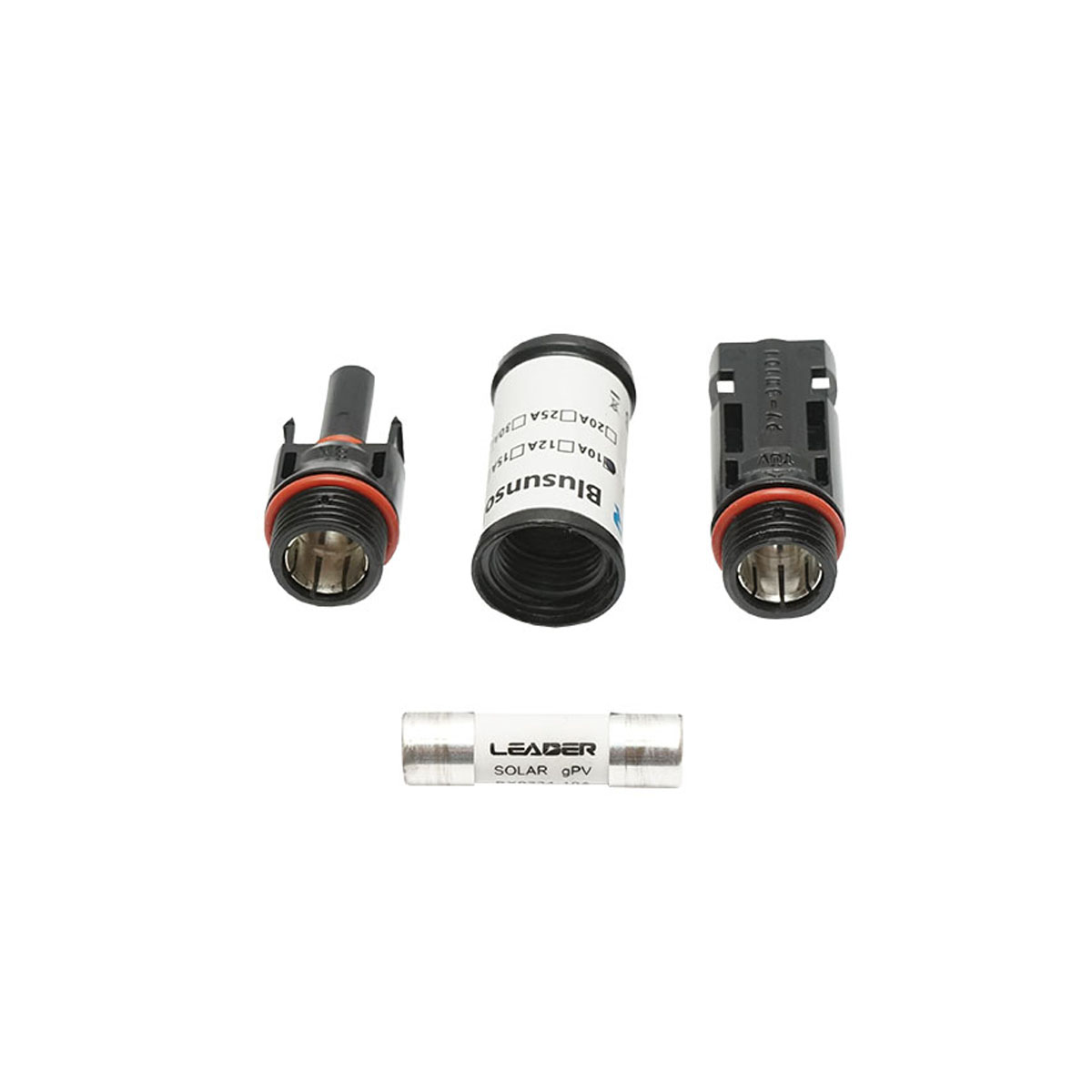 Conector MC4 cu siguranta fuzibila 10x38mm, 20A, 1500V DC pentru sisteme solare fotovoltaice IP67 Leader - imagine 5