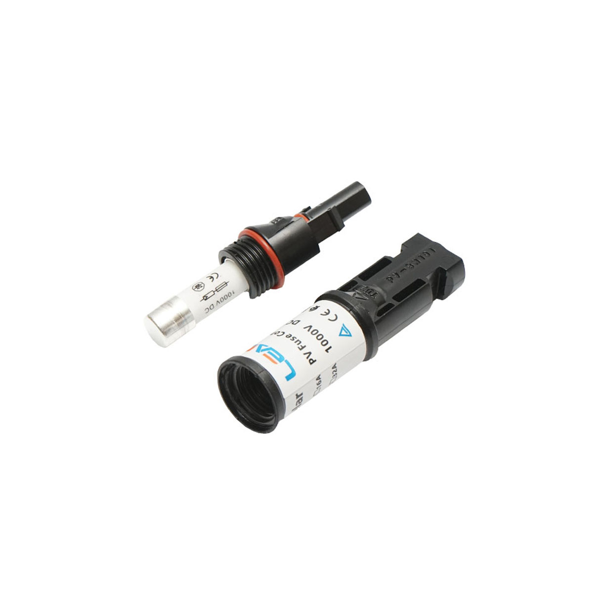 Conector MC4 cu siguranta fuzibila 10x38mm, 20A, 1500V DC pentru sisteme solare fotovoltaice IP67 Leader - imagine 6