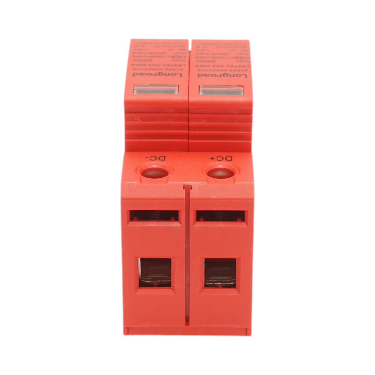 Descarcator supratensiune cu semnalizare sisteme fotovoltaice DC 2P tip C 500VDC LRSPD2-DC5-20KA Longroad - imagine 3