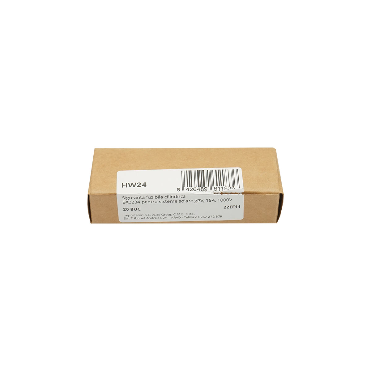 Siguranta fuzibila 10x38mm cilindrica BX0234 pentru sisteme solare gPV, 15A, 1000V Leader - imagine 2