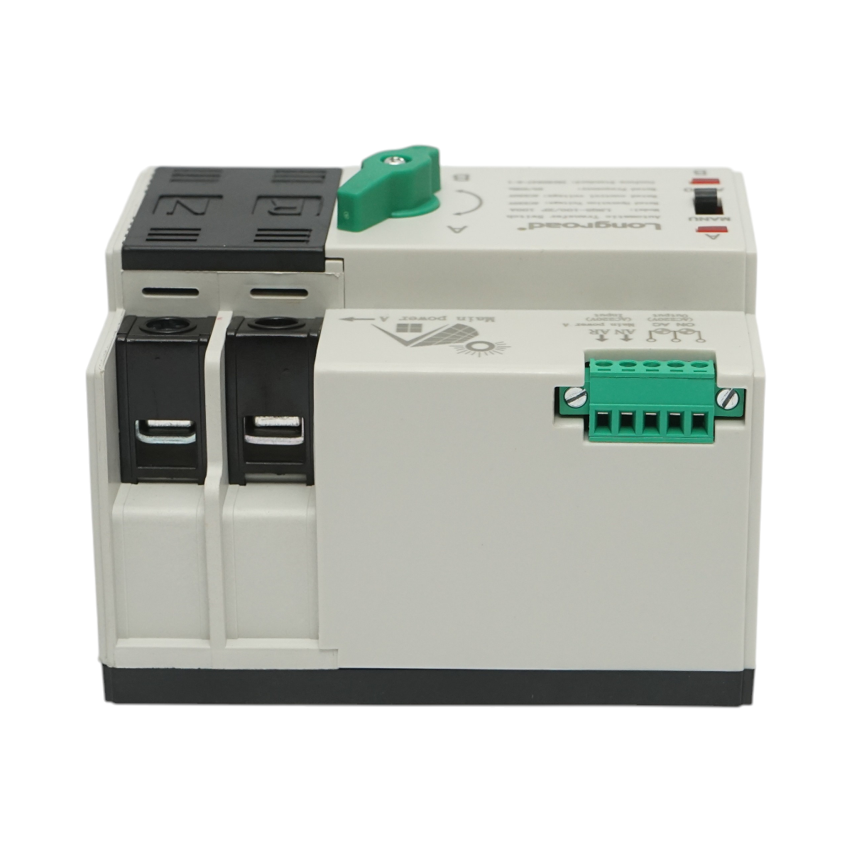 Comutator ATS 220V monofazat, separator automat de la panouri fotovoltaice la retea LRQ5-100/2P 100A Longroad - imagine 4