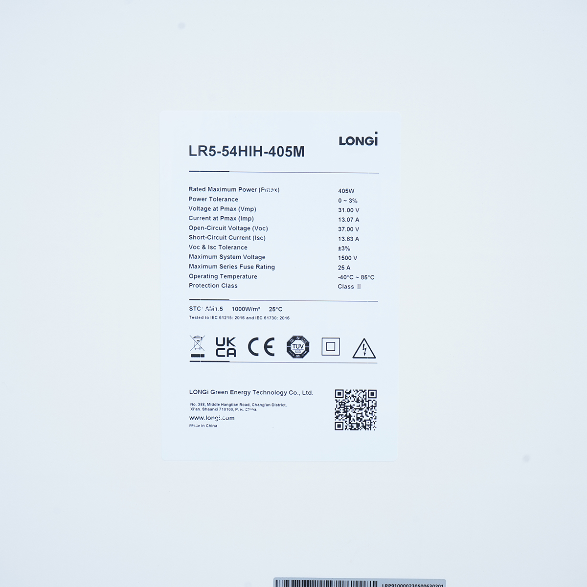 Panou solar fotovoltaic 405W LONGi LR5-54HIH-405M monocristalin 1722x1134x30mm - imagine 3