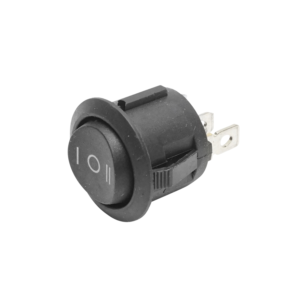 Intrerupator universal rotund 3 pini fi 20mm cu punct mort ON-OFF-ON I-O-II 6A 250VAC/10A 125VAC - imagine 4