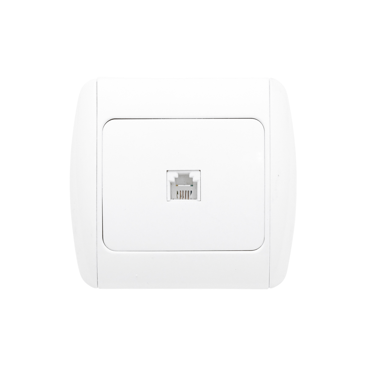 Priza telefon alba RJ11 ST MAKEL incastrata