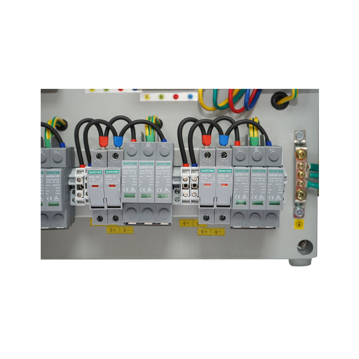 Tablou sigurante de protectie echipat 380V pentru sisteme fotovoltaice 20-30KW DC/AC cu 6 siruri/stringuri 63A, IP65 - imagine 10