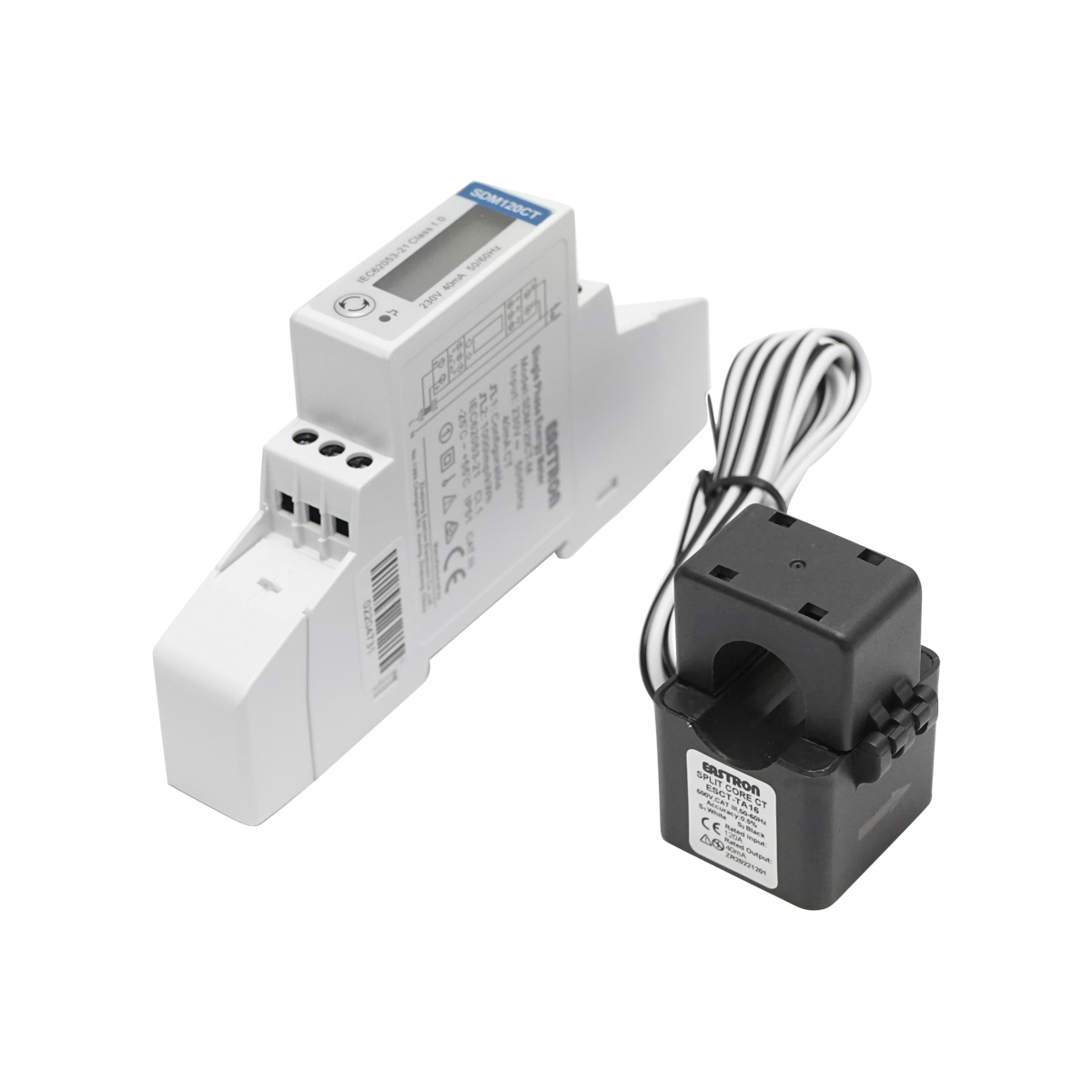 Kit smart meter Deye 220V, 40A, monofazic cu siguranta digitala split core SDM120CT - imagine 2