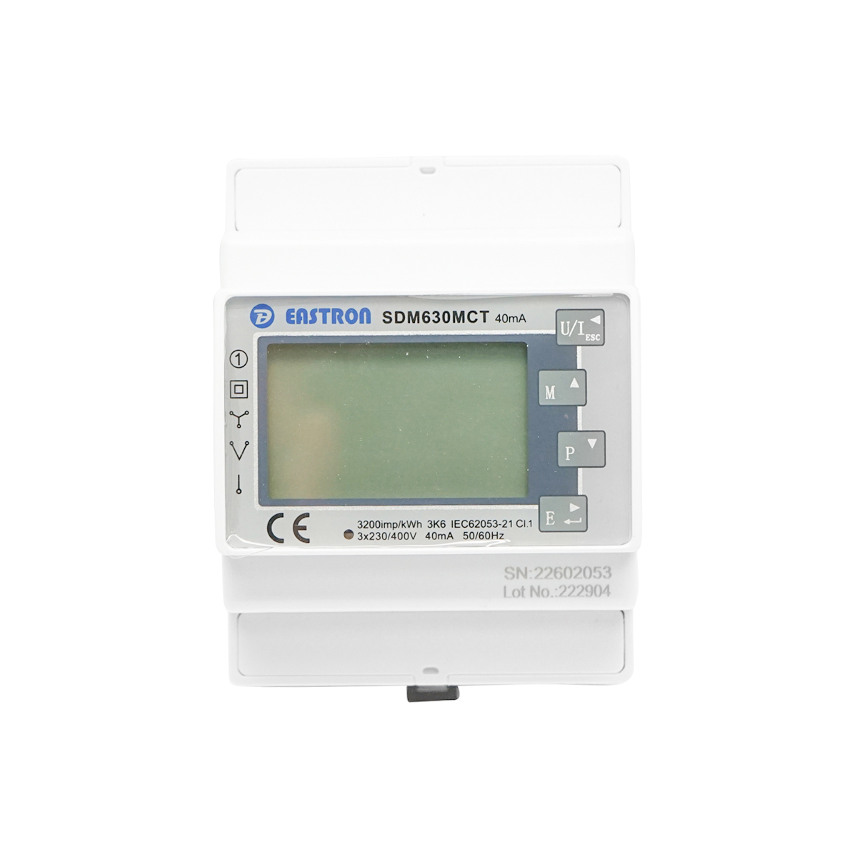 Kit smart meter Deye 380V, 120A, 40mA trifazic cu siguranta digitala split core SDM630MCT