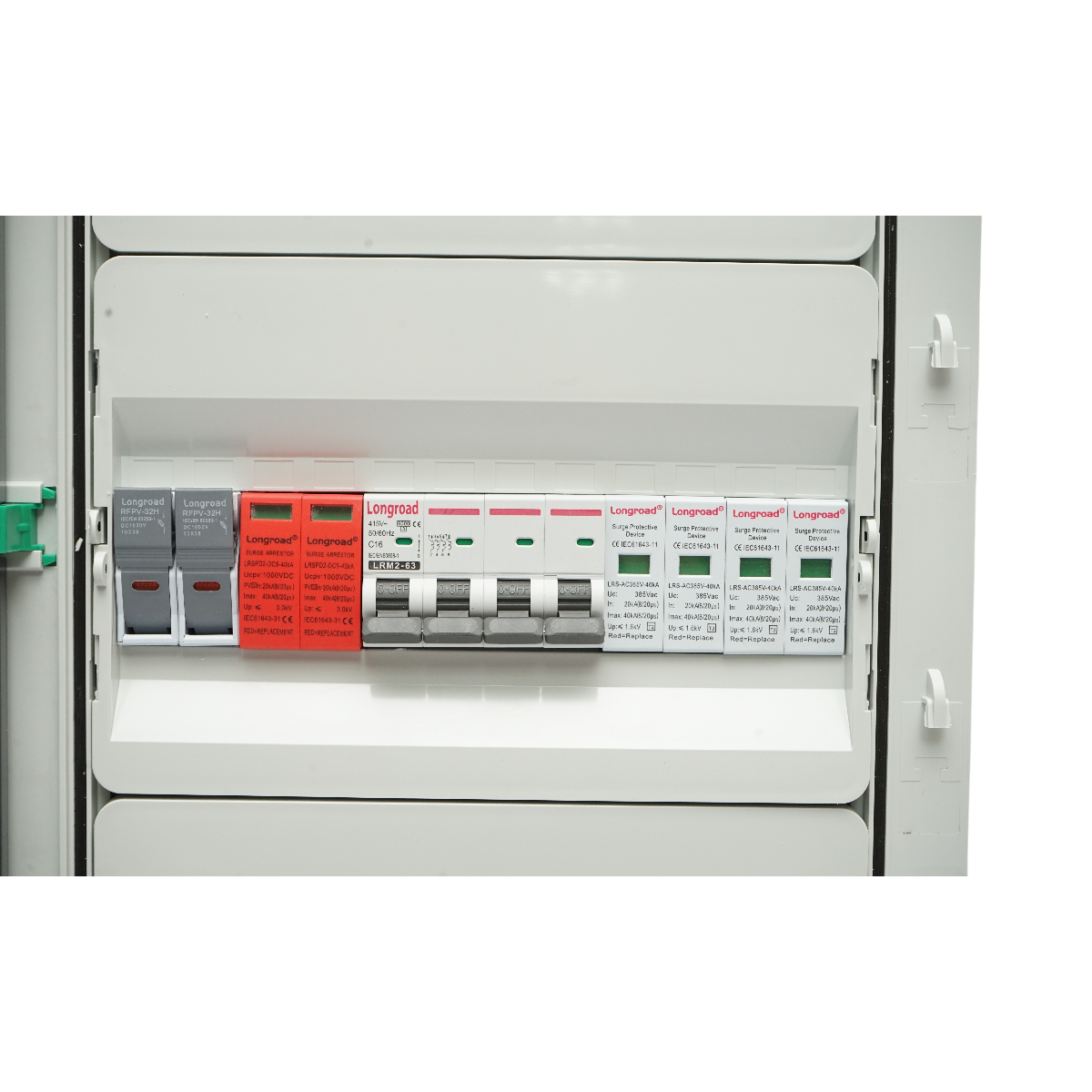 Tablou sigurante de protectie echipat 380V pentru sisteme fotovoltaice 10-20KW DC/AC cu 4 siruri/stringuri - imagine 6