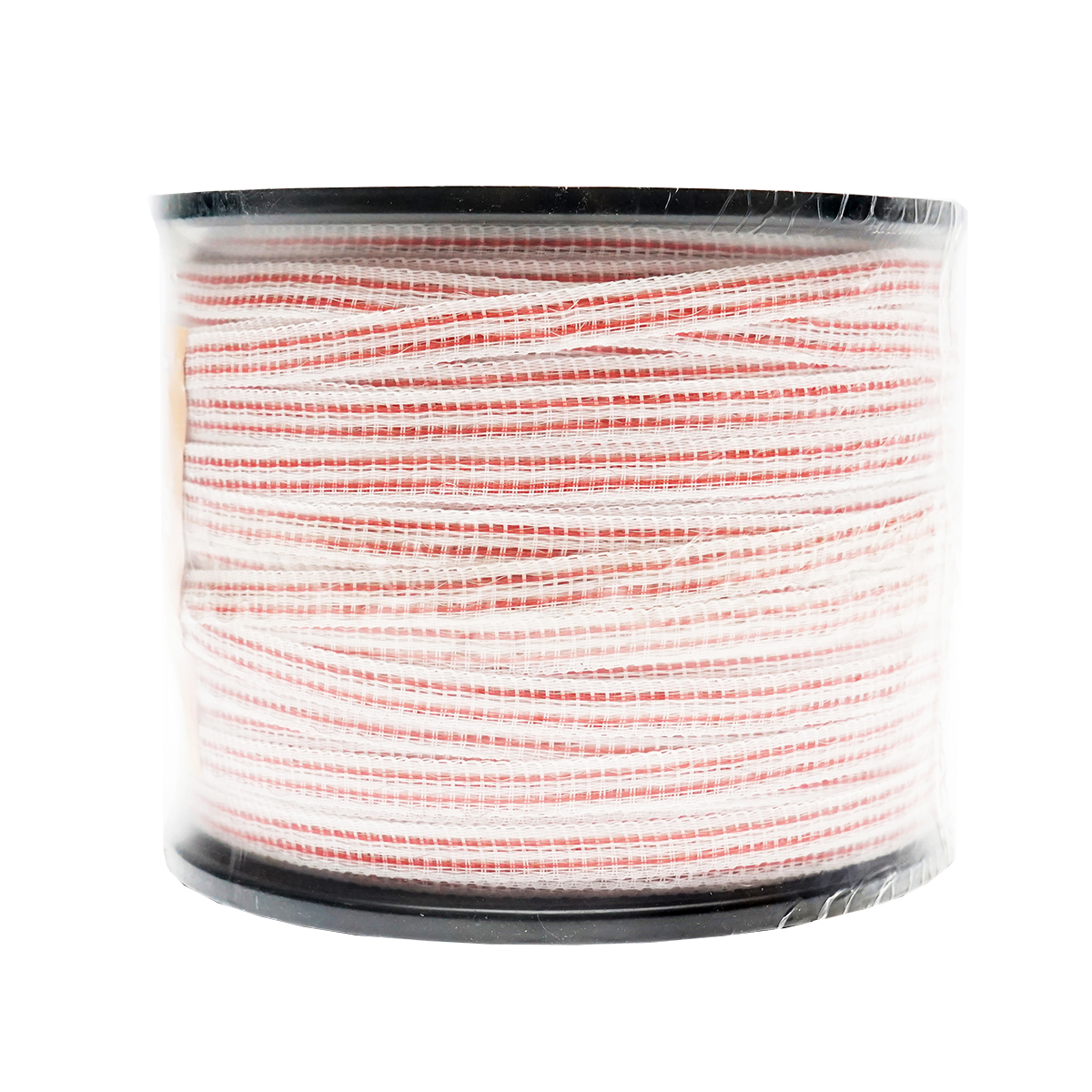 Rola banda rosu-alb 10mm insertie metalica 4x0.16mm SS, rezistenta 13 Ohm/m, 250m gard electric Thor - imagine 4