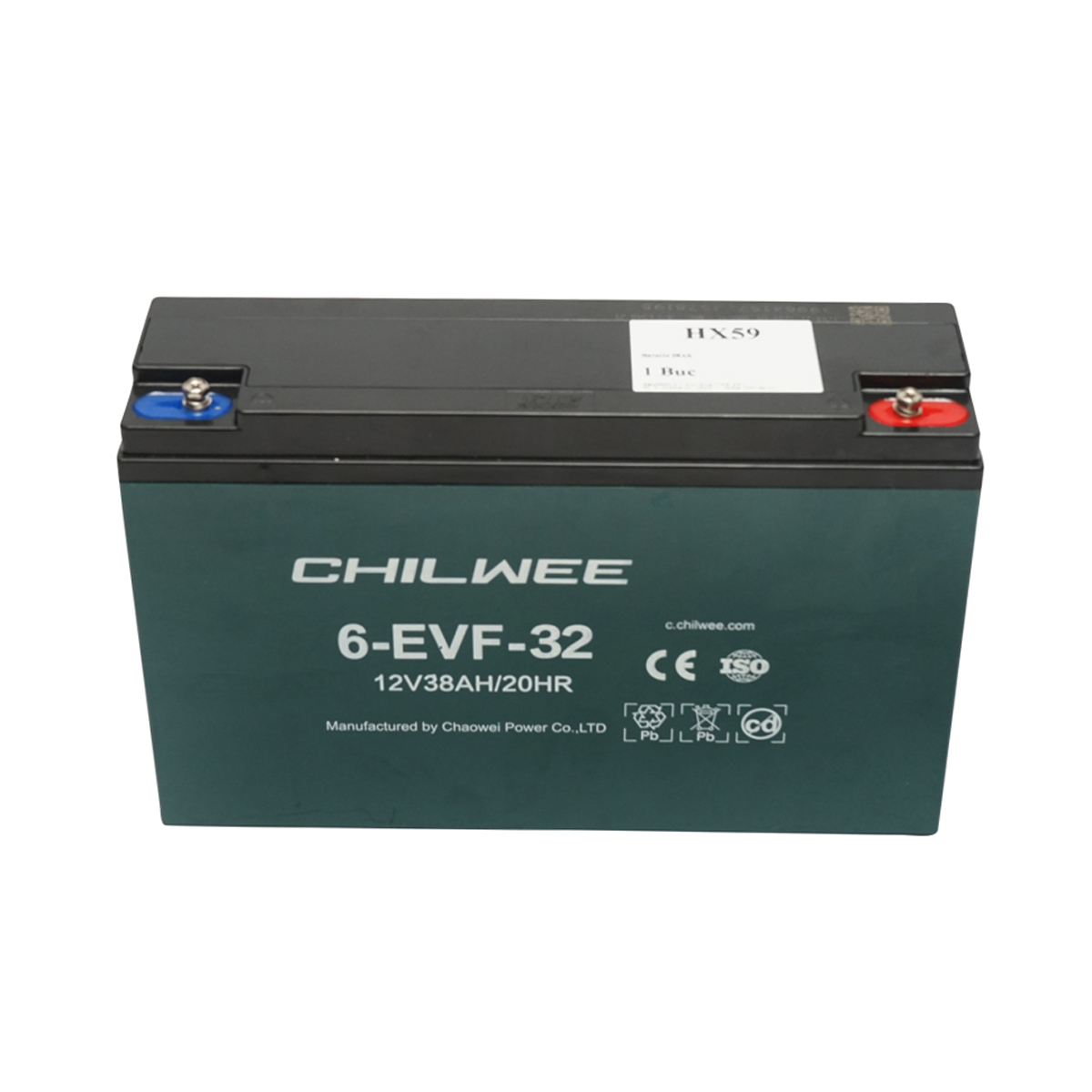 Baterie VRLA cu gel pentru bicicleta electrica 6-EVF-32, 12V, 38Ah-20HR CHILWEE - imagine 4