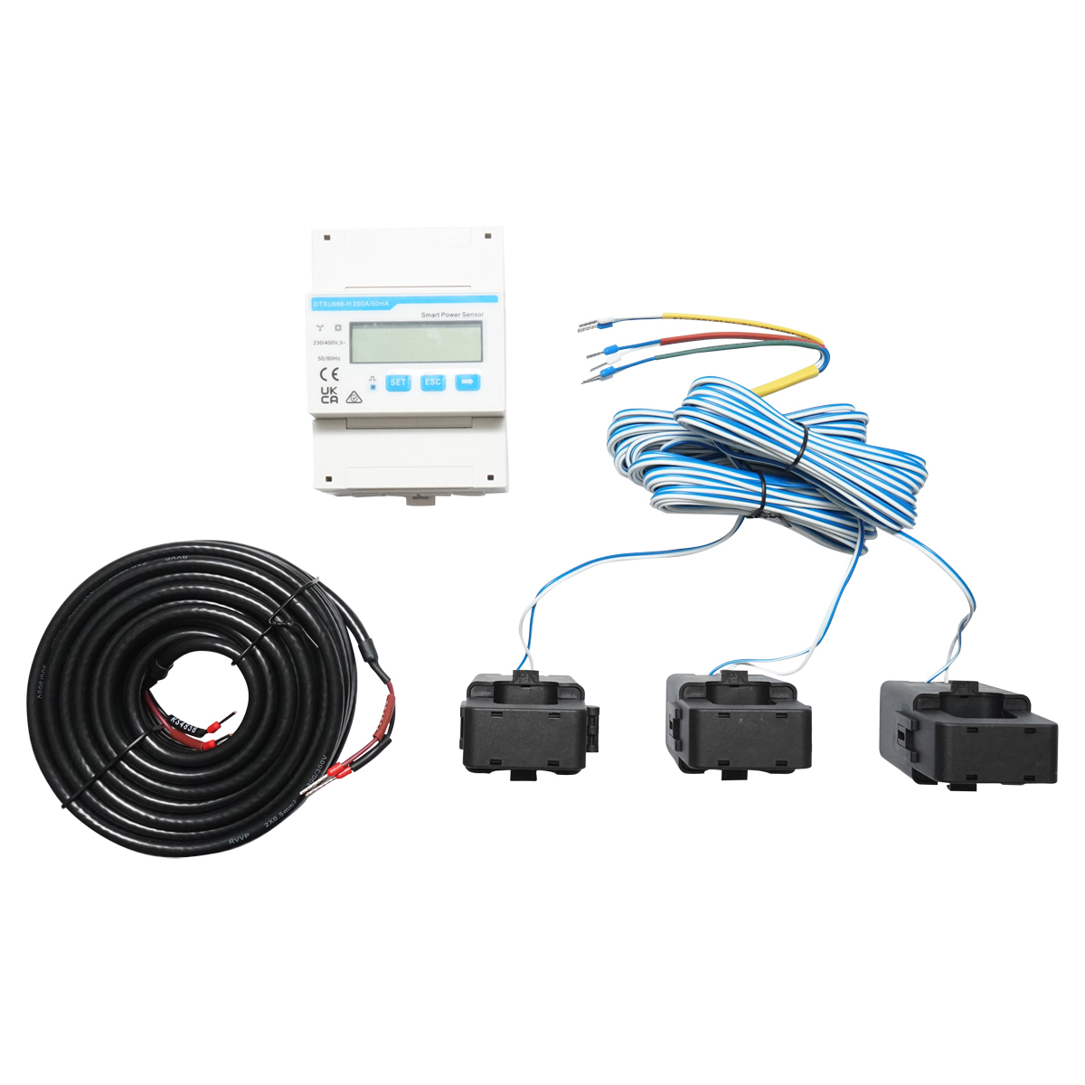 Smart meter pentru invertoare Huawei trifazat DSU666-H, 250A - imagine 4