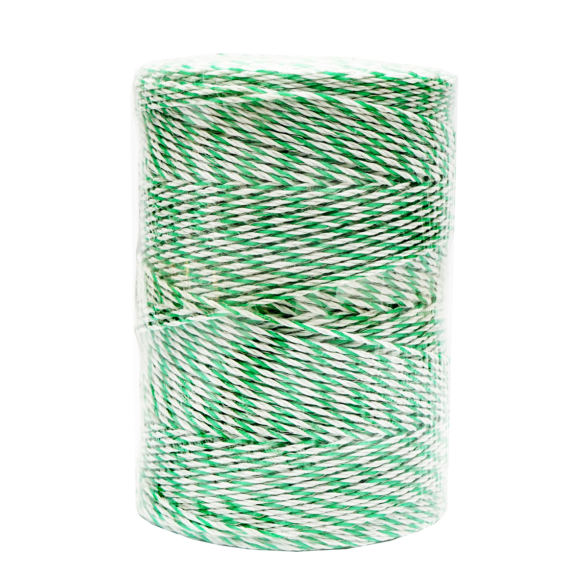 Rola fir alb-verde fi 2.5mm insertie metalica 4x0.2mm SS, rezistenta 7 Ohm/m, 500m gard electric Breckner Germany - imagine 5