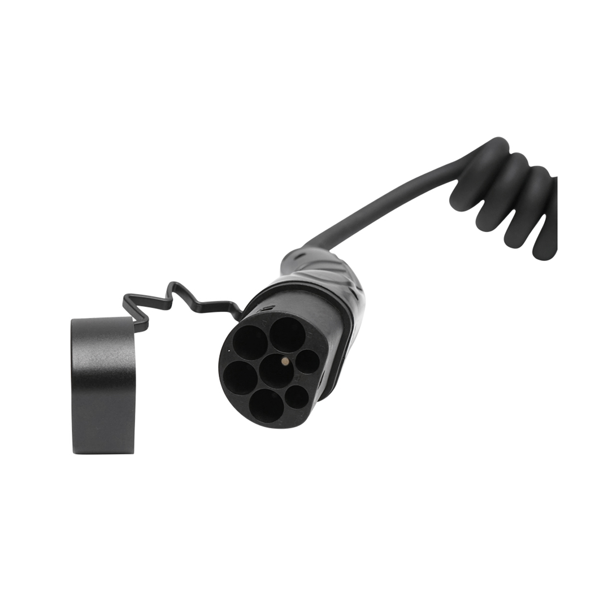 Cablu spiralat incarcare 380V, 5M, Type 2 pentru masini electrice 11KW, 16A, trifazic IP55 - imagine 2