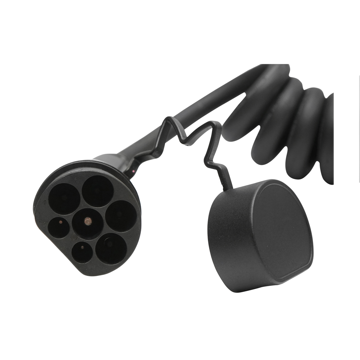 Cablu spiralat incarcare 380V, 5M, Type 2, pentru masini electrice 22KW, 32A, trifazic IP55 - imagine 3