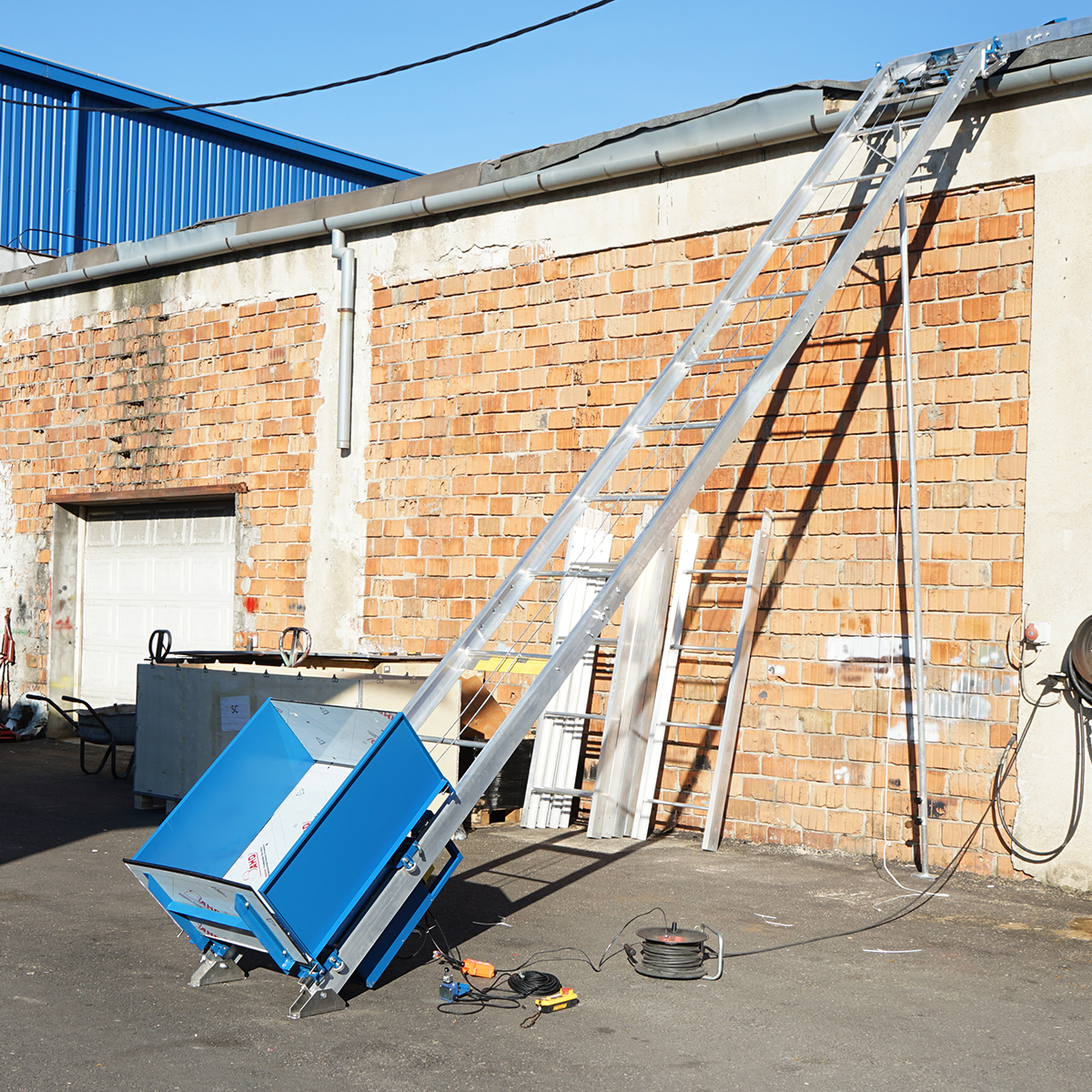 Lift pentru panouri solare, 19m, 200kg, cu telecomanda 220V - imagine 9