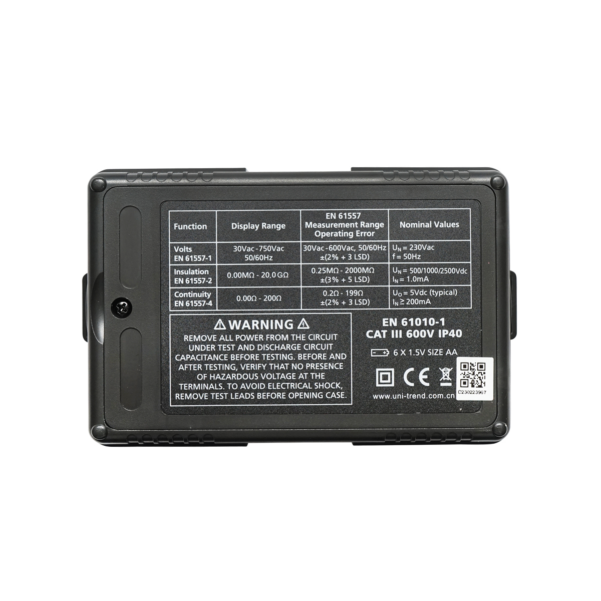 Multimetru digital, rezistenta izolatie UT502A, cu 3 functii UNI-T - imagine 5