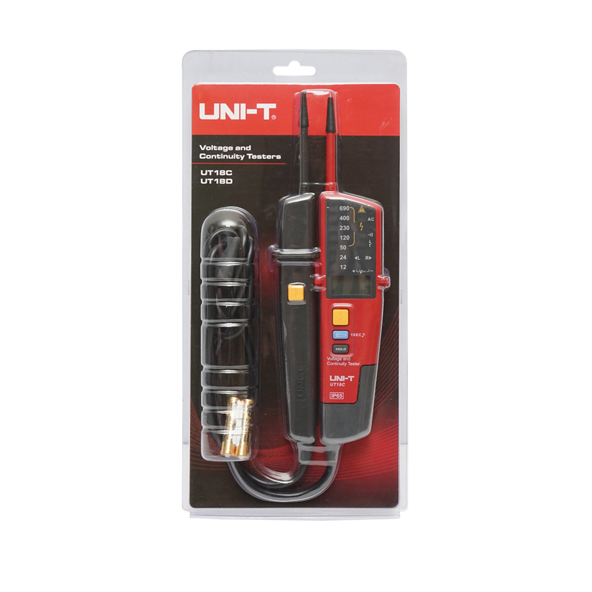 Tester tensiune digital A/DC cu 6 functii 12-690V UT18C, UNI-T - imagine 3