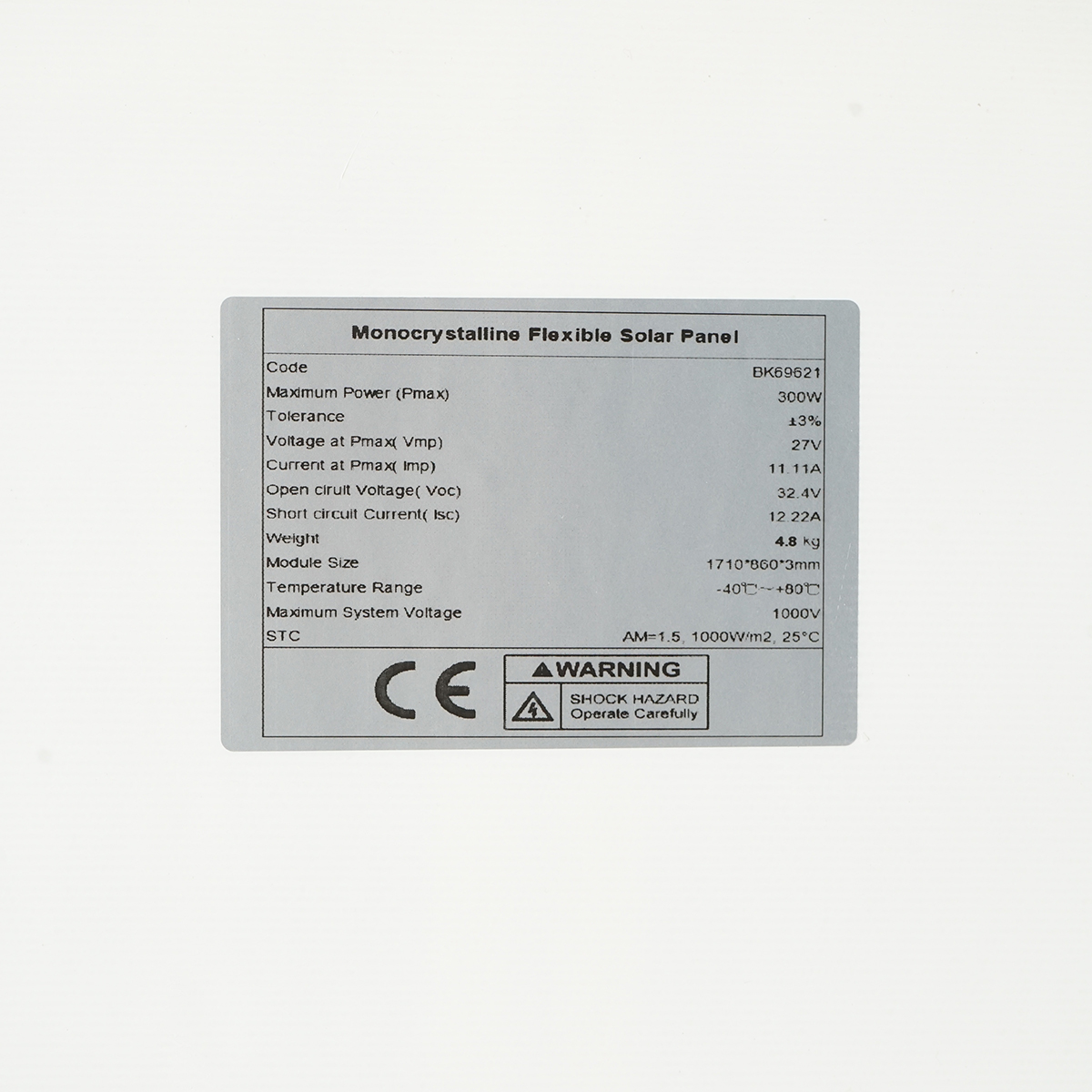 Panou solar 300W flexibil monocristalin portabil 1710x860x3mm - imagine 4