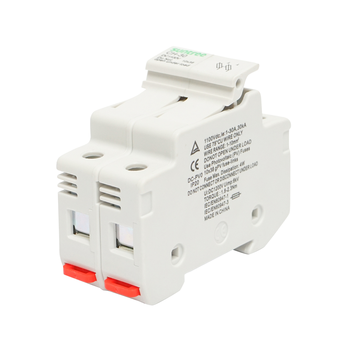 Soclu, separator fuzibil gPV pentru sisteme fotovoltaice 2P, 1100V Suntree - imagine 5