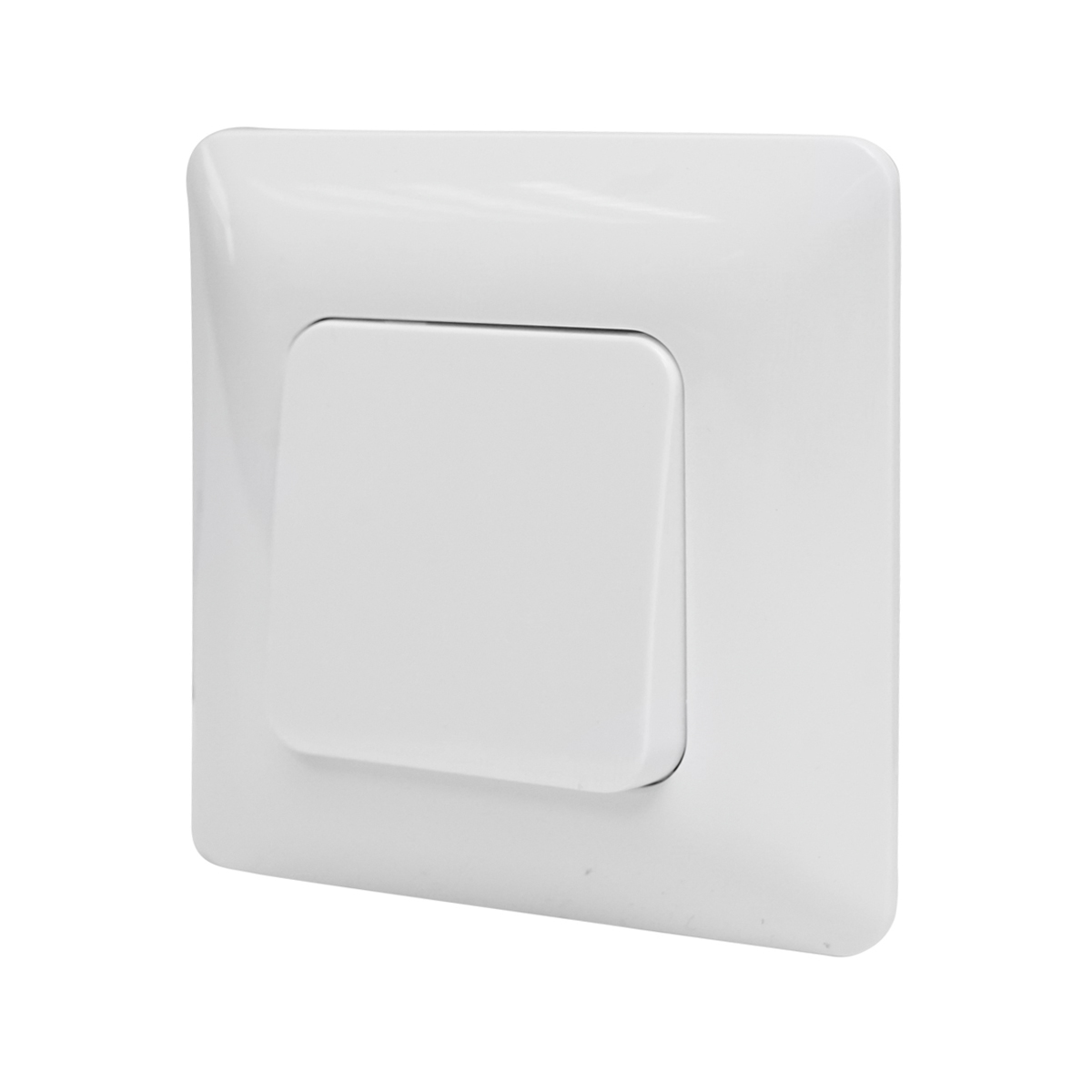 Intrerupator alb simplu ST 220V - 250V, 10A incastrat - imagine 2