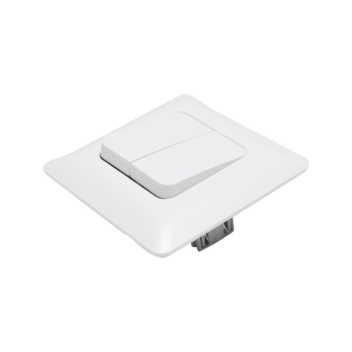 Intrerupator alb dublu ST 220V - 250V, 10A incastrat - imagine 4