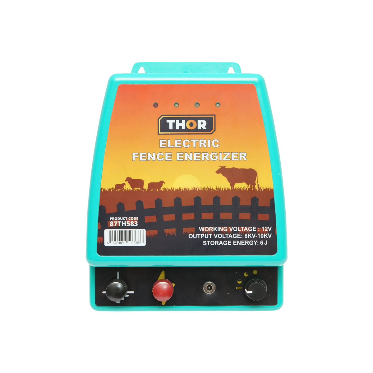 Aparat generator de impulsuri 6 Joule pentru gard electric 12V/220V Thor