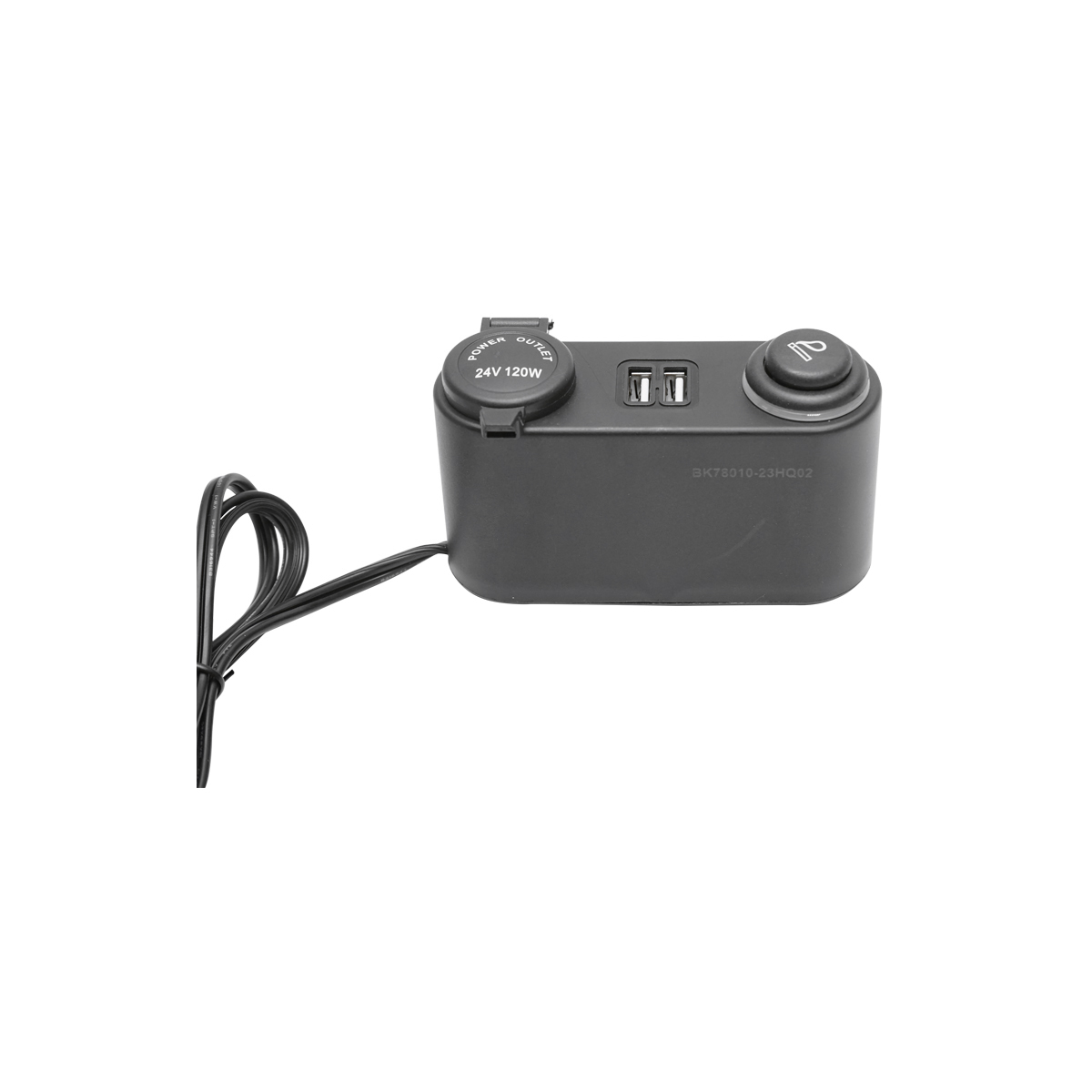 Prelungitor priza auto cu priza 24V, bricheta si 2xUSB - imagine 4
