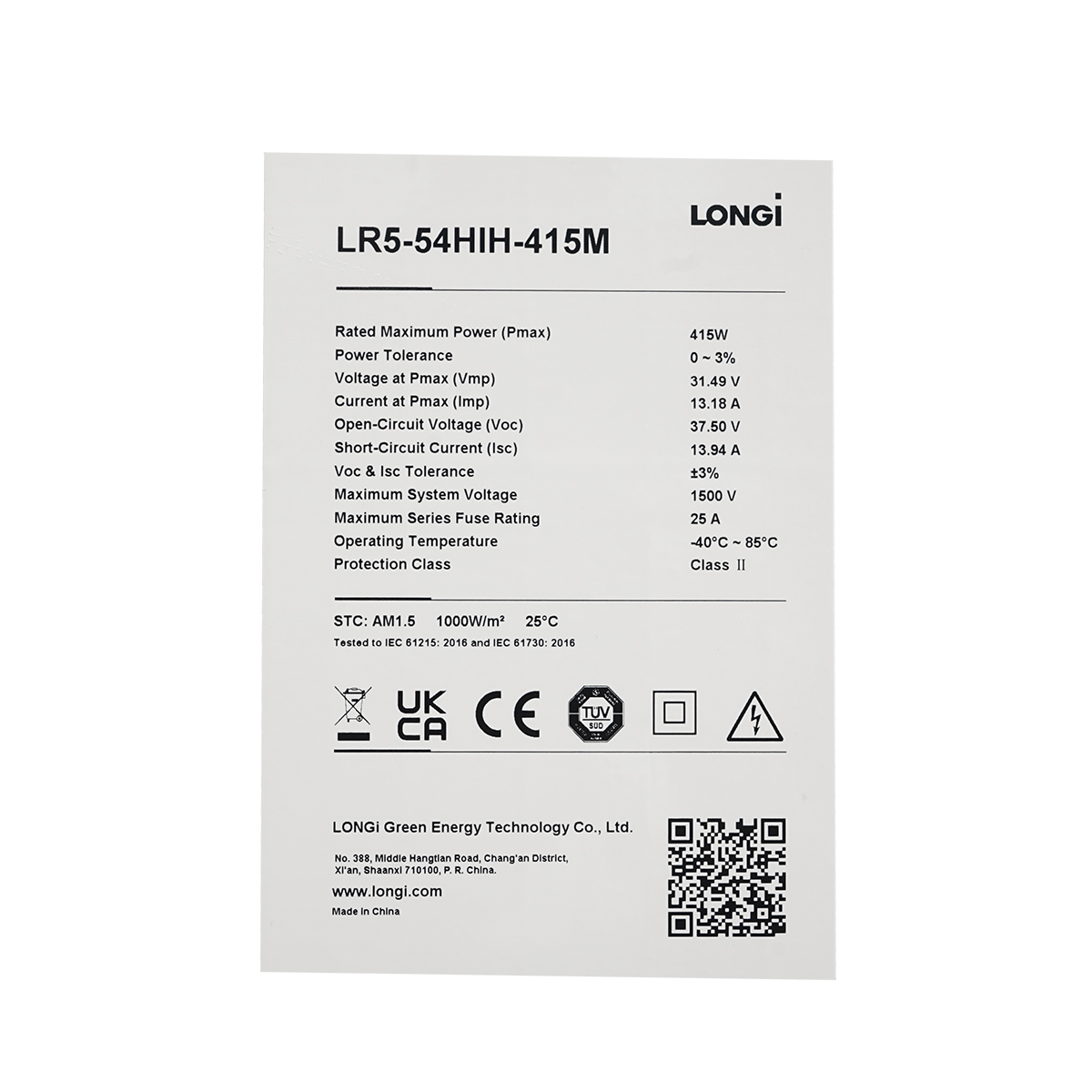 Panou solar 415W LONGi LR5-54HIH-415M, fotovoltaic monocristalin 1722x1134x30mm - imagine 4