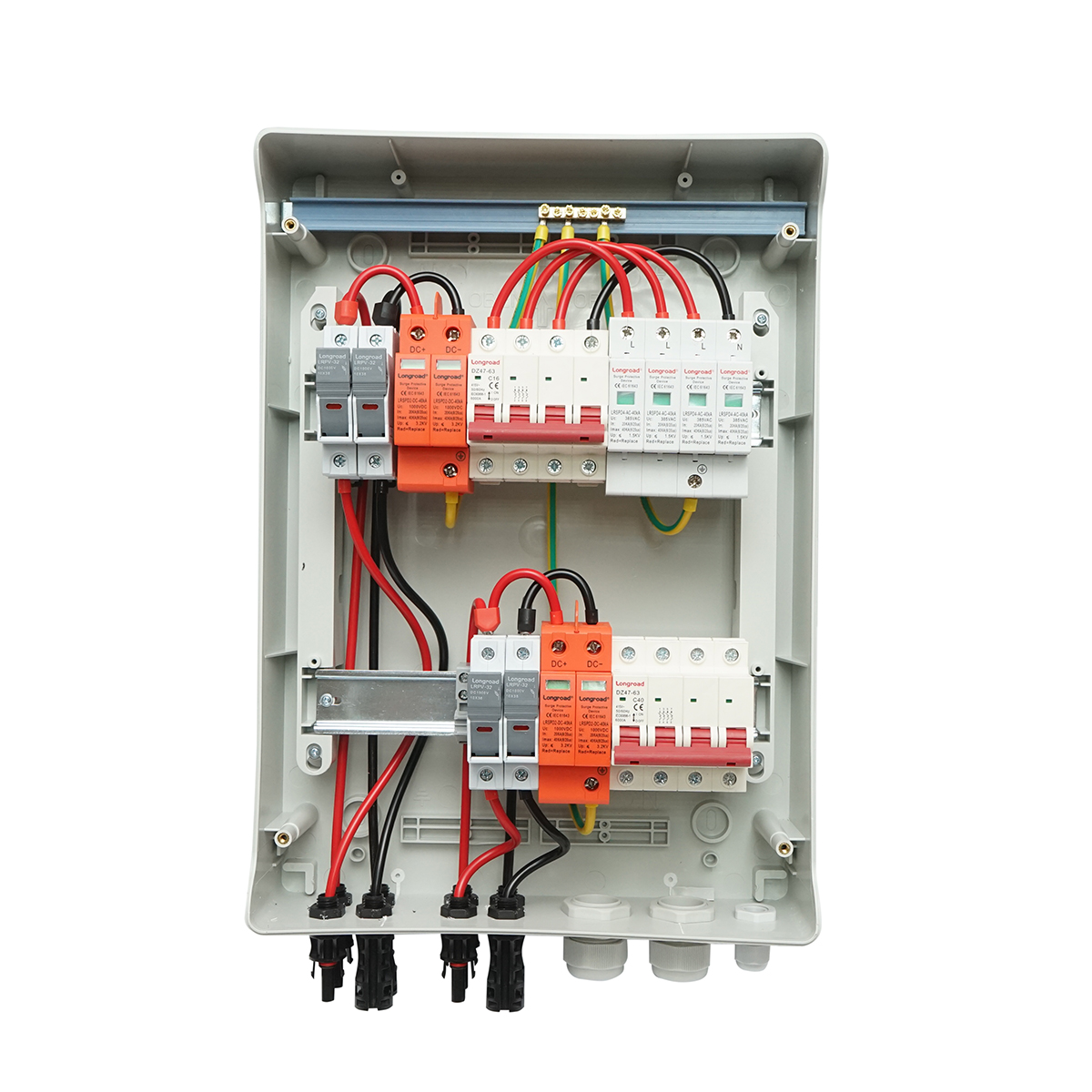 Tablou sigurante echipat DC/AC pentru sistem 380V  5-10KW cu invertoare ON/OFF Grid prosumator - imagine 6