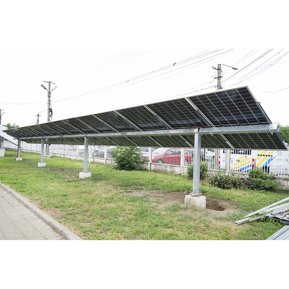 Sistem complet montare, structura tracker solar automat 14,75 KW, 1 rand Breckner Germany - imagine 3