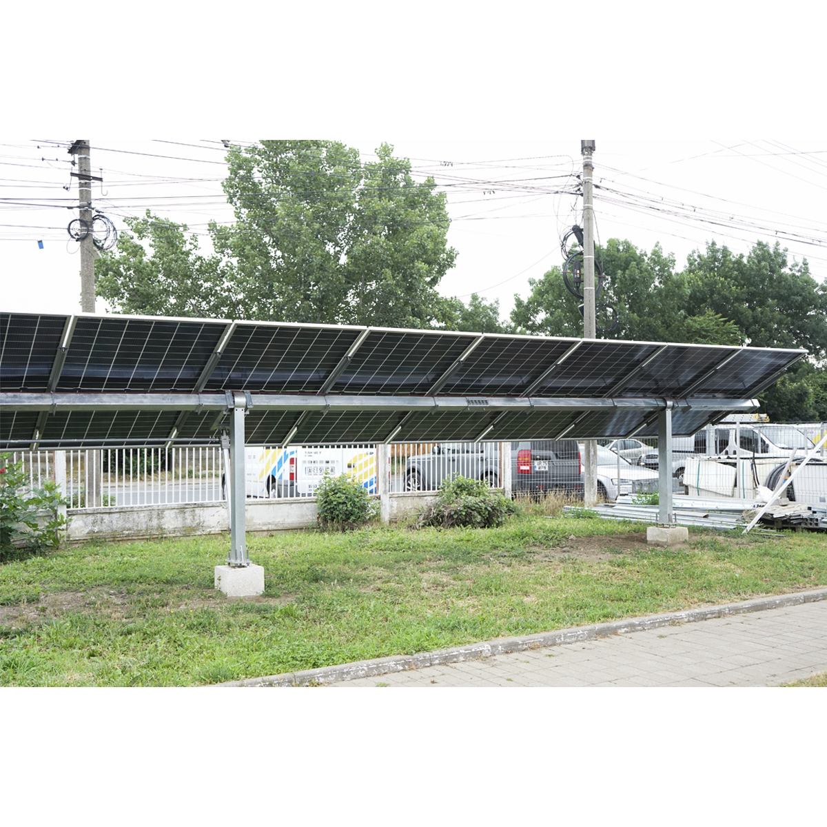 Sistem complet montare, structura tracker solar automat 14,75 KW, 1 rand Breckner Germany - imagine 9