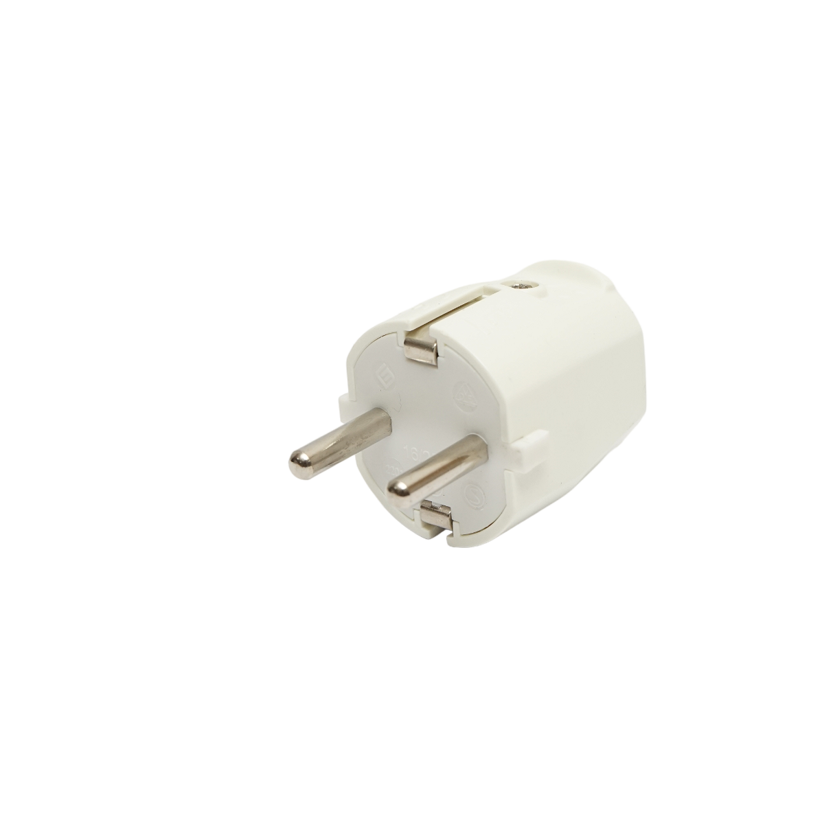 Stecher Schuko cu impamantare alb 16A, 250V Breckner Germany