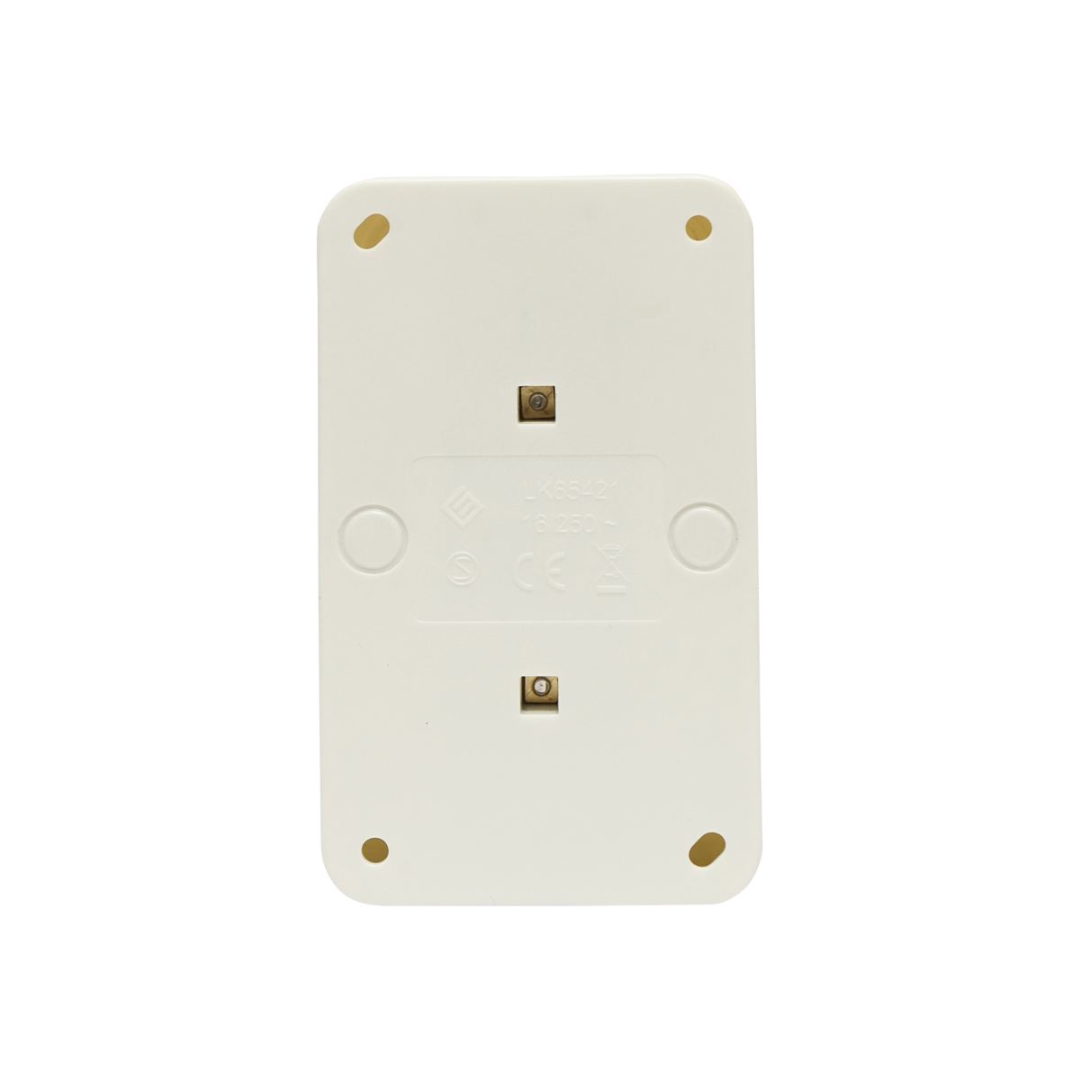 Priza Schuko dubla cu impamantare alba PT 16A, 250V aplicata cu protectie pentru copii Breckner Germany - imagine 3