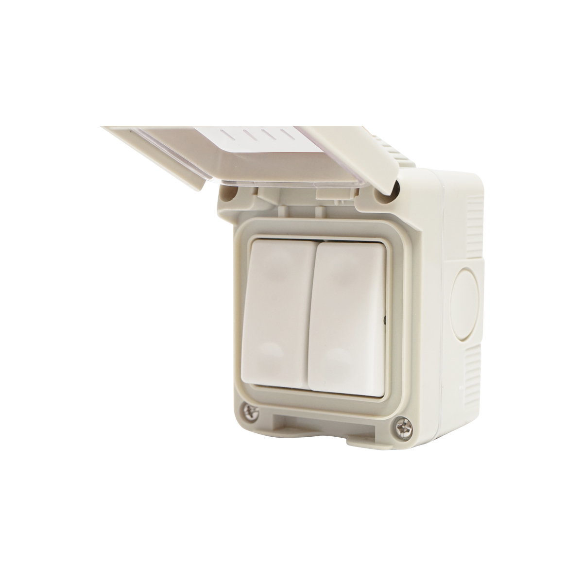 Intrerupator dublu aplicat PT de exterior IP55, 10AX, 250V Breckner Germany - imagine 3