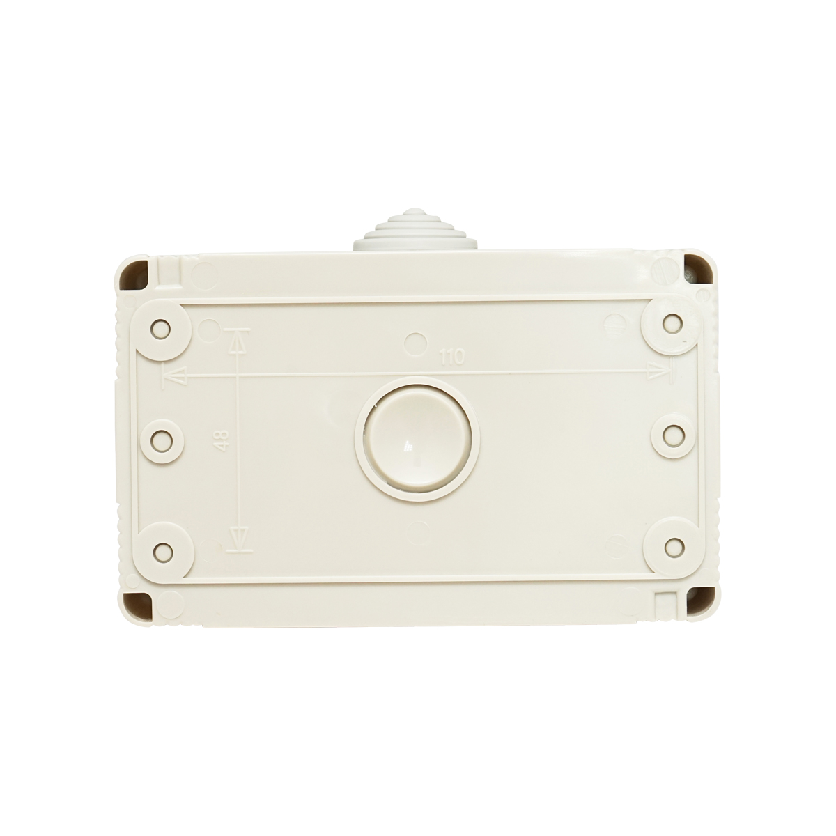 Priza schuko dubla aplicata PT IP55, 16A, 250V cu impamantare si protectie Breckner Germany - imagine 2