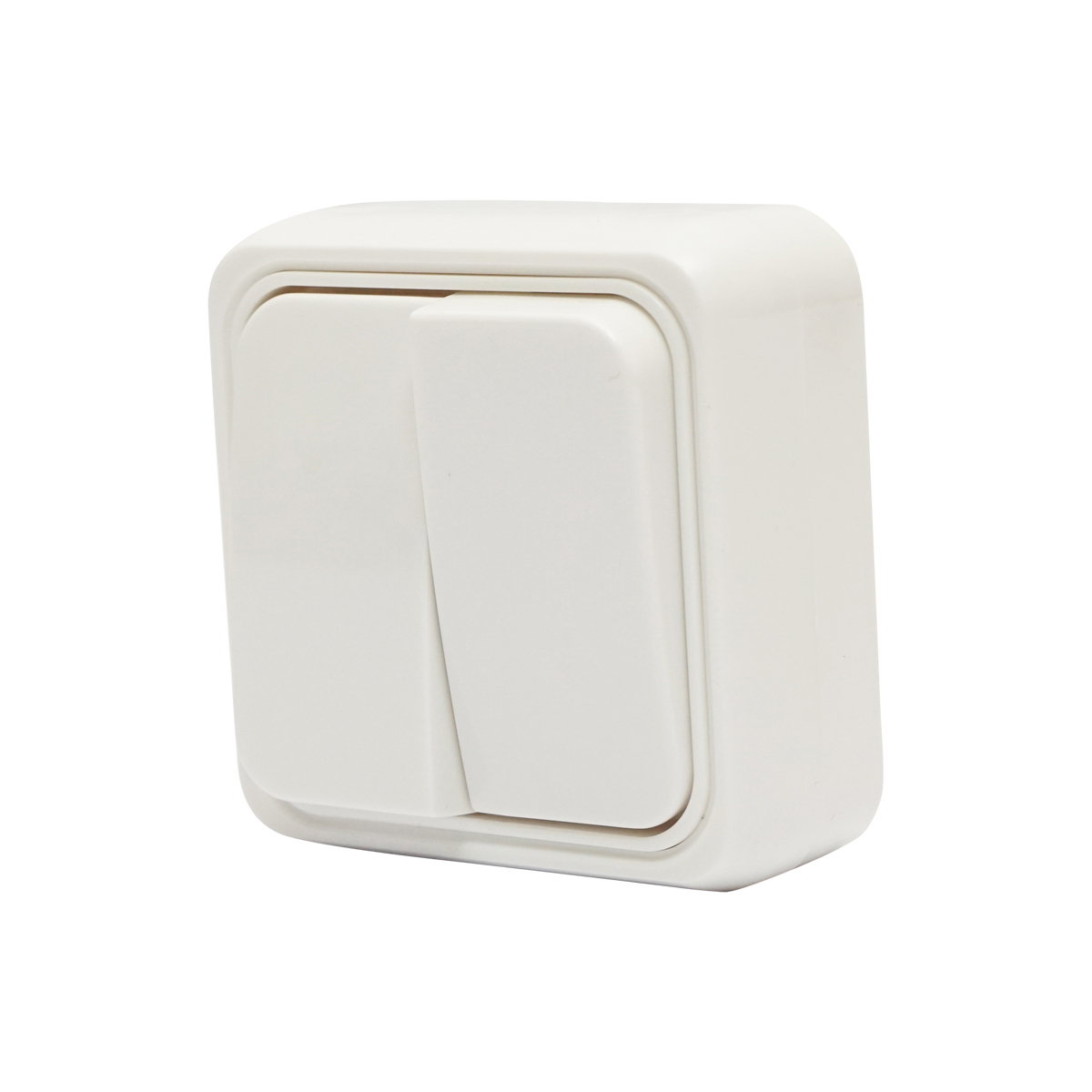 Intrerupator dublu aplicat PT, 10AX, 250V Breckner Germany - imagine 3