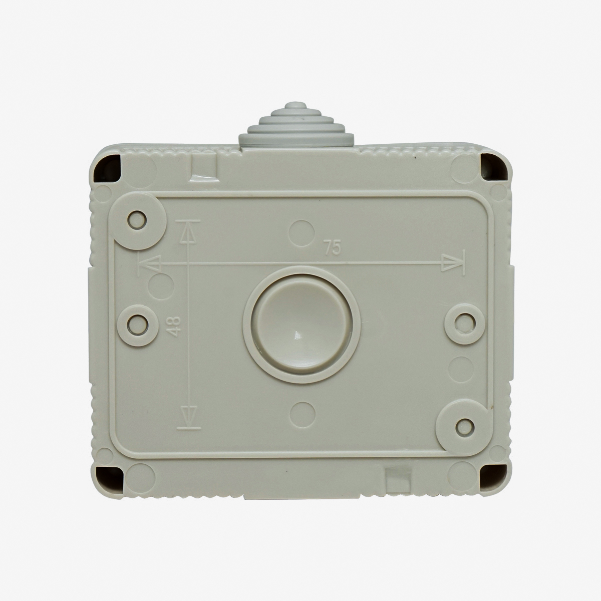 Priza schuko simpla aplicata 16A, 250V si intrerupator 10 AX, 250V IP 55 Breckner Germany - imagine 2