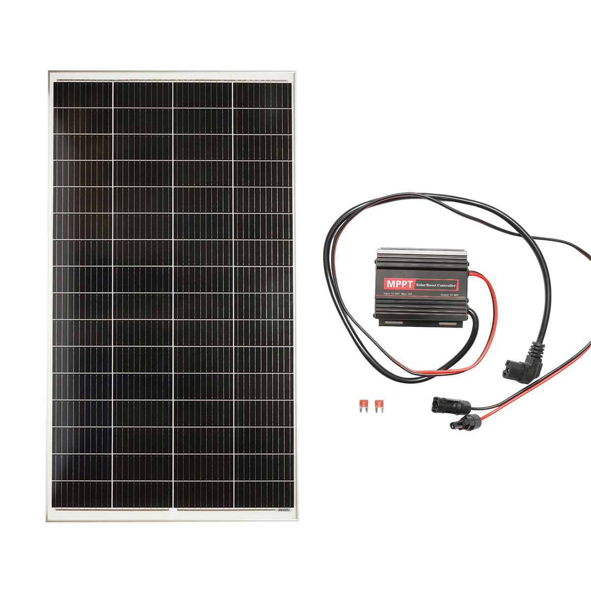 Kit incarcare triciclu electric cu panou solar fotovoltaic 200W si controler MPPT 12A, 12-50V Breckner Germany