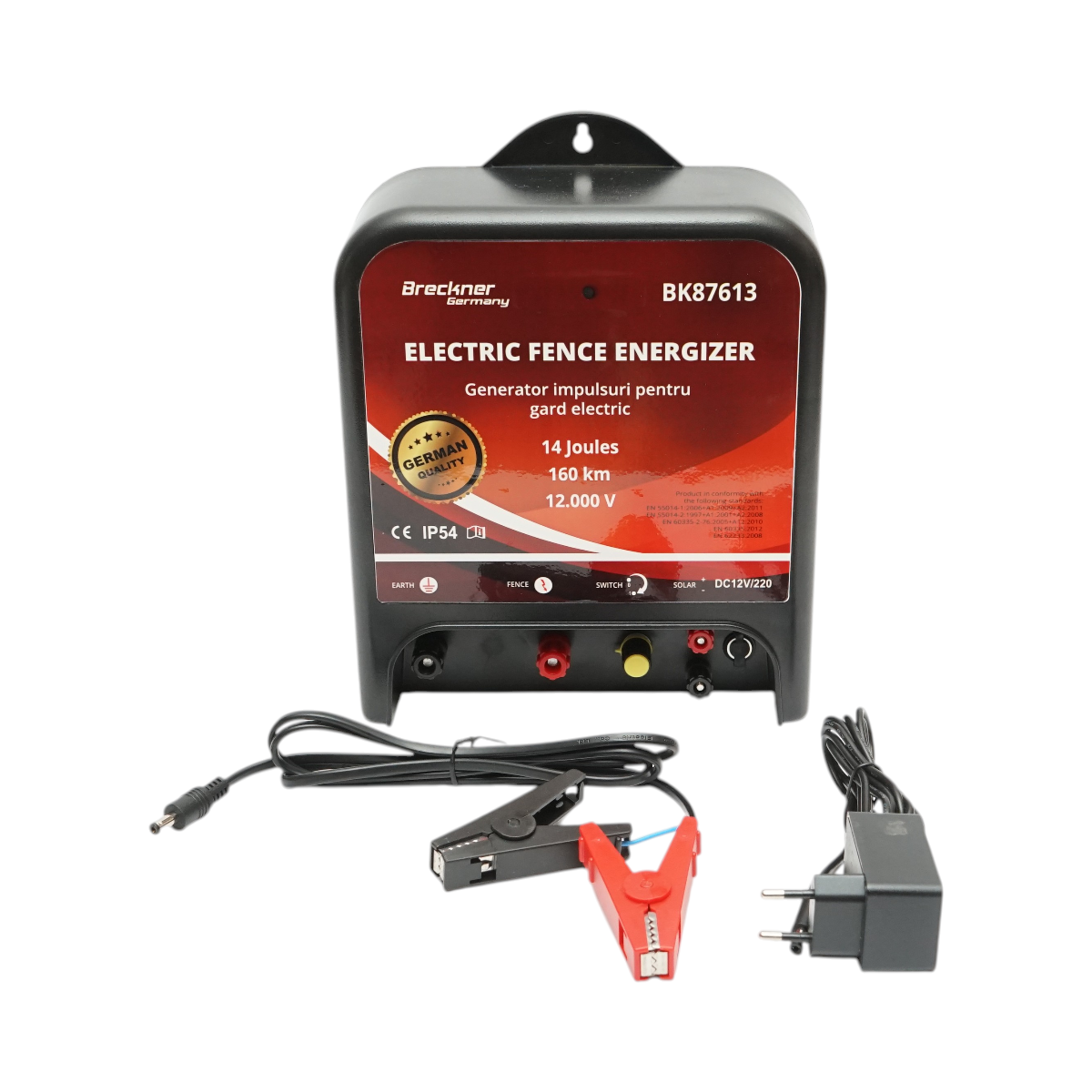 Aparat generator impulsuri 12/220V, 14 Joule pentru gard electric Breckner Germany