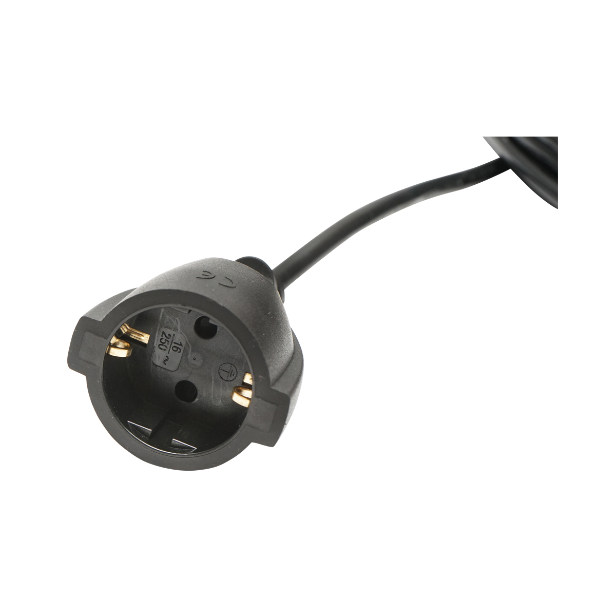 Prelungitor gradina 50m cu priza si fisa tip Schuko 3x1.5mm negru 16A, 220V-250V Breckner Germany - imagine 2